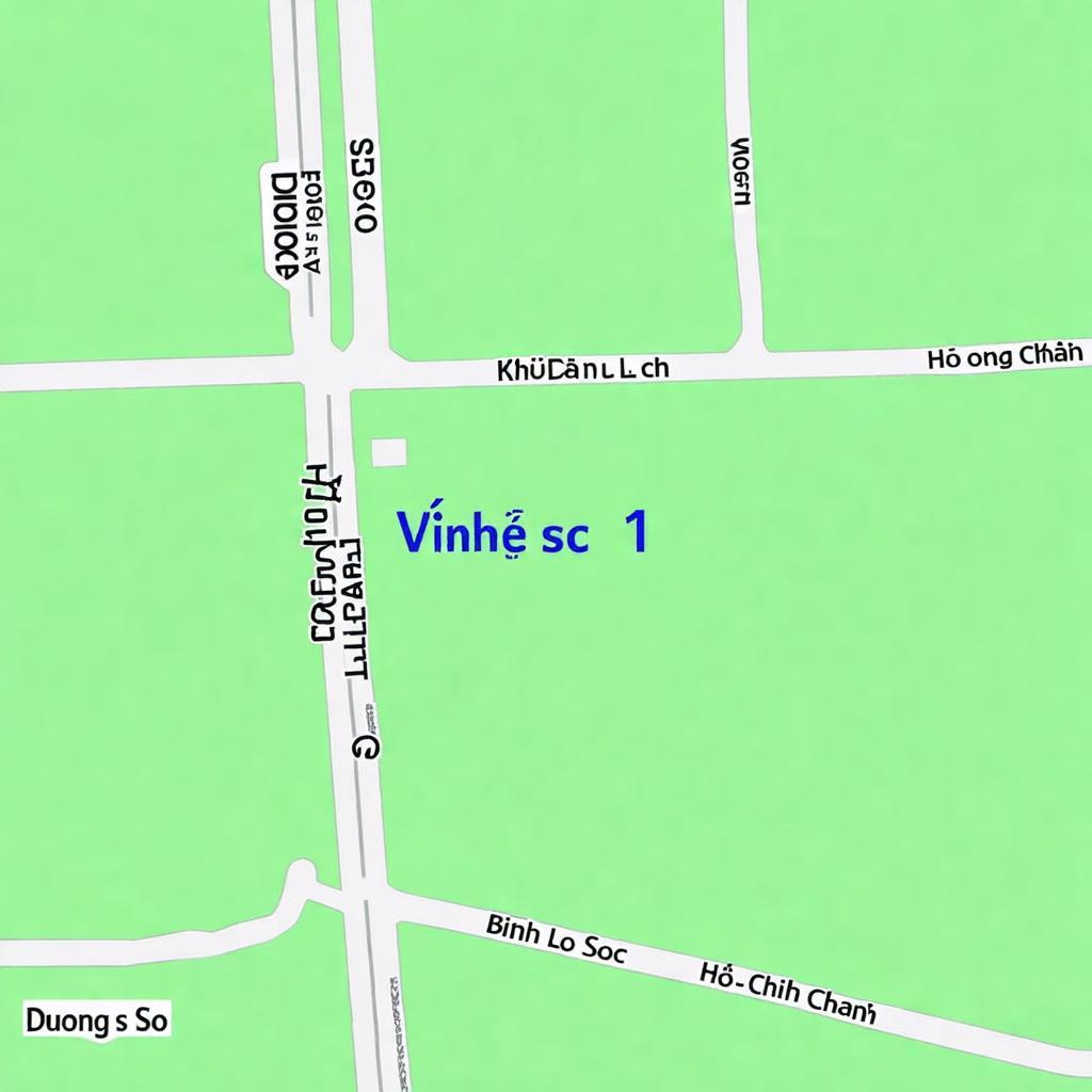 Bản đồ vị trí Đường số 1 trong tổng thể khu dân cư Vĩnh Lộc A huyện Bình Chánh